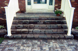 Stone steps.